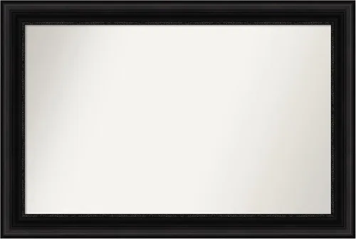 Vista 310 de Amanti Art Espejo personalizado, espejo de baño negro puente, espejo de pared o espejo de tocador de baño sobre el fregadero (26 x 26 pulgadas)