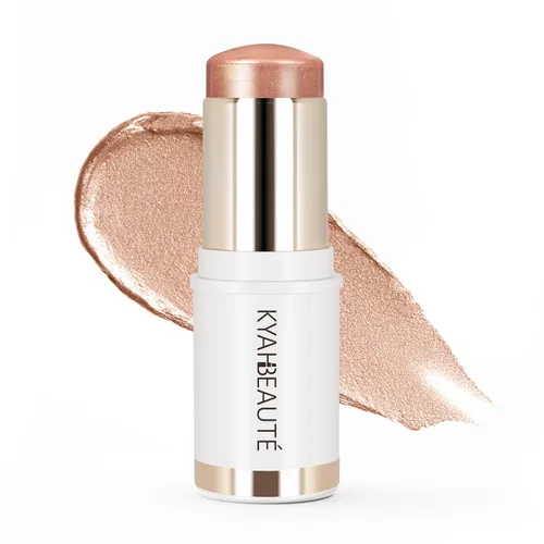 Vista 12 de Barra Iluminadora de Mármol Claro y Luminoso 15g/0.53 fl. Oz, Barra de Iluminador para Cara y Cuerpo, Micro Perlas y Brillo, Color Ajustable