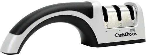 Vista 8 de Chef'sChoice - Afiladores de cuchillos manuales para cuchillos de borde recto y dentado de 15 y 20 grados con abrasivos de diamante, control