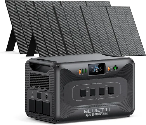 Vista 17 de BLUETTI Apex 300 - Estación de energía portátil, generador solar de 2764.8 Wh con batería de reserva con 6 salidas de CA de 3840 W