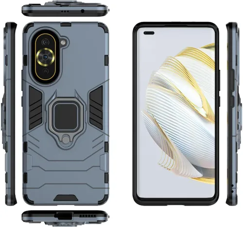 Vista 6 de Funda para Huawei Nova 10 Caso,Soporte de montaje magnético para coche Funda para Huawei Nova 10 NCO-AL00 Case Negro