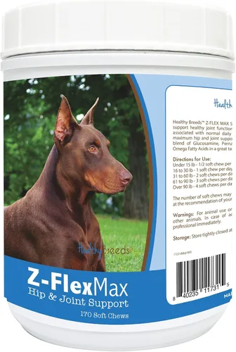 Vista 43 de Healthy Breeds Afghan Hound Z-Flex Max - Masticables suaves para cadera y articulaciones, 100