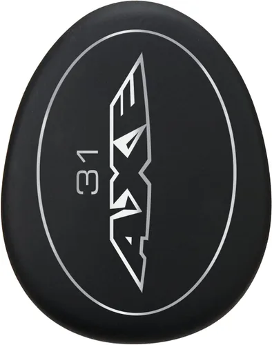 Vista 5 de Axe Murciélago de madera compuesta de arce juvenil de 29 pulgadas, negro con cinta de agarre, extremo ahuecado