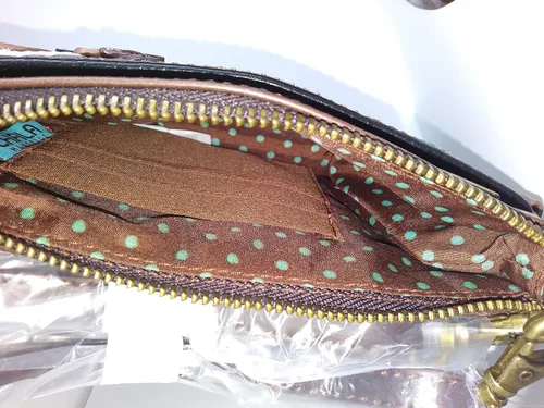 Vista 5 de Chala Mini bolso cruzado para teléfono con 2 correas ajustables, Azul