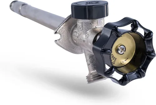 Vista 9 de Midline Valve Llave de sillín antiescarcha de 6 pulgadas con rompedor de vacío integral, latón cromado, sin plomo, entrada MIP/sudor de 1/2 pulgada