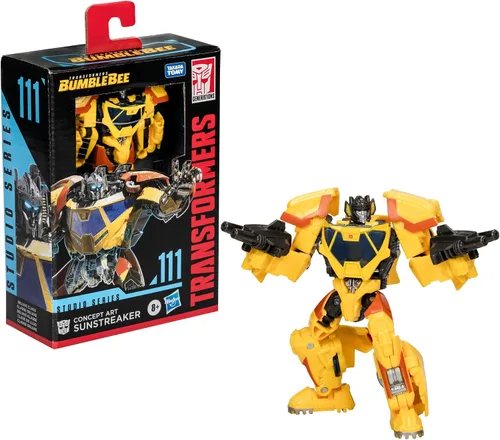 Vista 11 de Transformers Toys Studio Series Deluxe Bumblebee 111 Concept Art Sunstreaker - Figura de acción de conversión de 4.5 pulgadas, 8+