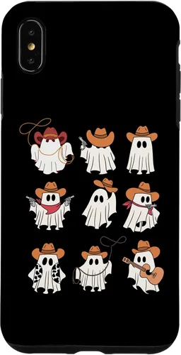 Vista 11 de Carcasa espeluznante divertida para iPhone 16 Boo Haw Western Cowboy Ghost Cowgirl