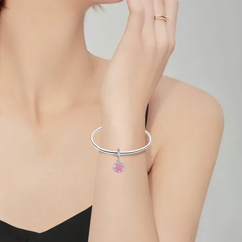Vista 3 de LUXILLA Abalorio de plata de ley 925 para madre, hija, abuela, para familia, amor, madre, hija, abuela, para pulseras, collares, dijes, joyas