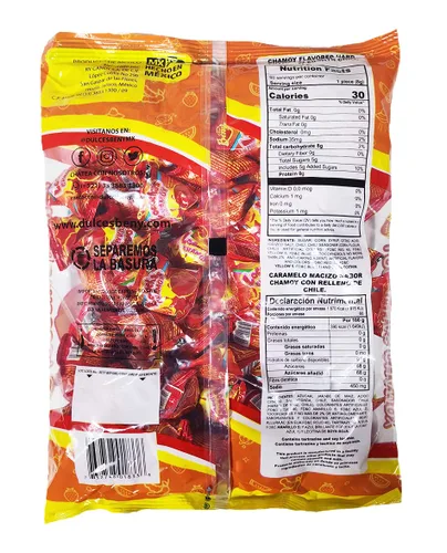 Vista 2 de BENY LOCOCHAS SABOR CHAMOY 1LB .098OZ 60PCS