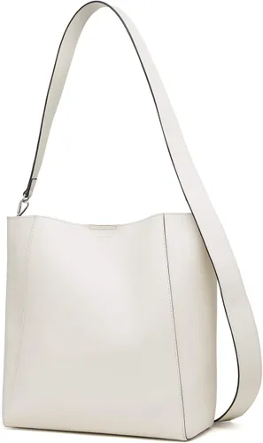 Vista 2 de Jessie & Jane - Bolso bandolera de piel auténtica para mujer, color blanco