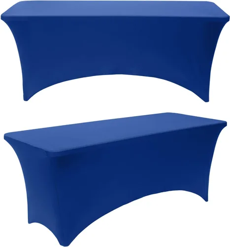 Vista 12 de Paquete de 2 manteles rectangulares elásticos de 6 pies para cocina, comedor, elástico, resistente a las arrugas, de elastano, lavable, para Rosa
