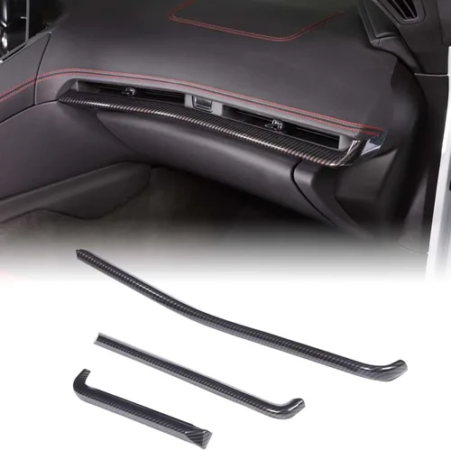 Vista 27 de CHEAYAR Marco de Decoración y Cubierta de Remate Compatible con Interruptor de Elevación de Ventana para Chevrolet Corvette C8 2020-2023