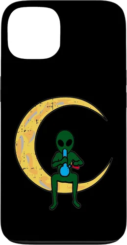 Vista 7 de iPhone 16 Alien Smoking Bong High Moon Cool Weed CBD Cannabis Gift Case