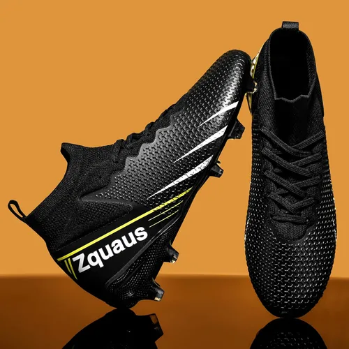 Vista 7 de Zquaus Botas de fútbol para hombre, botas de fútbol profesional para entrenamiento de fútbol sala de césped, deportes al aire libre e interiores