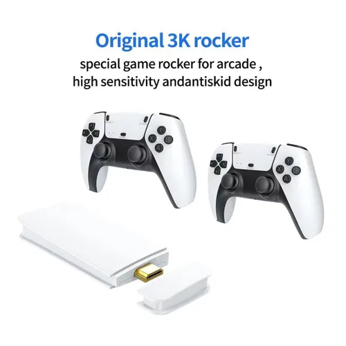 Vista 5 de M15 Retro Game Stick, 4K HDMI Output & Wireless Controller Plug and Play Video Game Console with 30000+ Games, Arcade Game Console (128G)