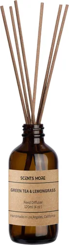 Vista 14 de Juego de difusor de varillas Varillas difusoras de varillas perfumadas de lima coco y verbena, difusor de aroma mejorado de 4 onzas, aceite