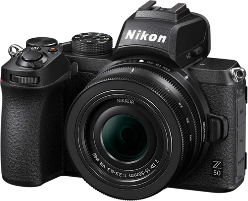 Vista 7 de Nikon Z 50 con lente de zoom gran angular Cámara compacta sin espejo para fotos/vídeos con lente de 16-50mm Modelo Nikon USA