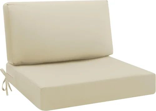 Vista 28 de idee-home Cojines impermeables para asiento de exteriores, para muebles de patio, cojines de repuesto para asiento profundo Hampton Bay