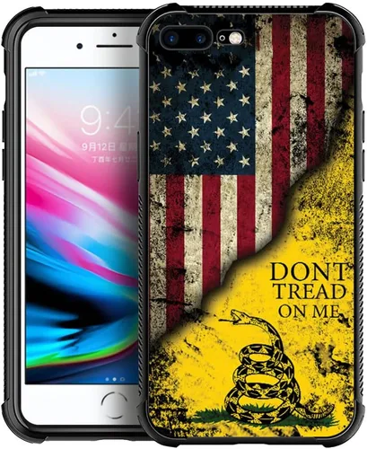 Vista 10 de DAIZAG Funda compatible con iPhone 7/8 Plus, protección completa, a prueba de golpes, antiarañazos, funda de poliuretano termoplástico para hombre