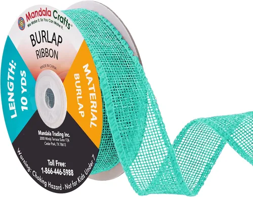 Vista 31 de Mandala Crafts Cinta de arpillera negra de 1.5 pulgadas de ancho para manualidades, rollo de 20 yardas de cinta rústica de arpillera para coronas