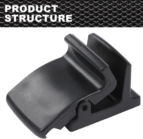 Vista 7 de CNNELL Cerradura de pestillo de puerta corredera compatible con Ford F150 1997-2004/Fit Ford F250 1997-1999 Cerradura manual de vidrio para ventana