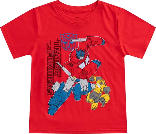 Vista 2 de Transformers Hasbro - Paquete de 3 camisetas de manga corta para niños pequeños