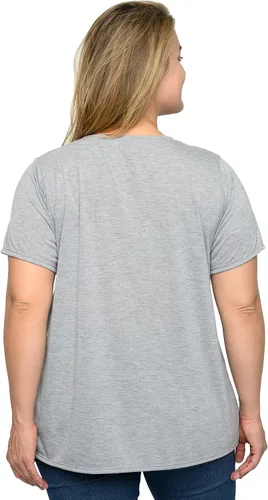 Vista 2 de Disney Camiseta con cuello en V para mujer, estampado de Mickey Mouse
