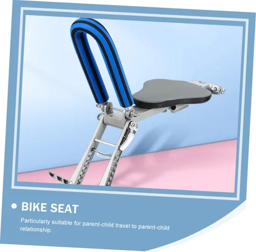 Vista 6 de 1 asiento de bicicleta montado en la parte delantera y diseño seguro adecuado para niños para paseos familiares