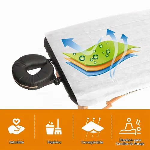 Vista 7 de 100 sábanas de mesa de masaje, sábanas desechables para mesa de masaje, fundas de cama de spa para esteticista, tatuaje, depilación, cama