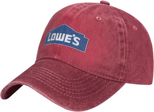 Vista 2 de ATOMDEAM Unisex Lowe'S-Logo-Blue_ Sombrero de vaquero camionero papá regalo hebilla ajustable cierre sombrero de sol