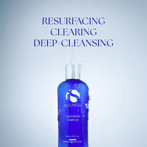 Vista 3 de iS CLINICAL Complejo Limpiador, 3en1 Limpiador facial suave para poros profundos y removedor de maquillaje, ayuda para piel propensa al acné