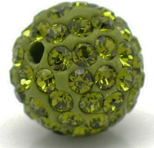 Vista 16 de RUBYCA Pave - Cuentas de arcilla de cristal checo para joyería Shamballa (20 unidades, 0.472 pulgadas, morado claro)