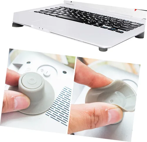 Vista 7 de KOMBIUDA Soporte de cojín para computadora portátil, 8 piezas, cojín elevador, base de elevación, soporte para computadora portátil