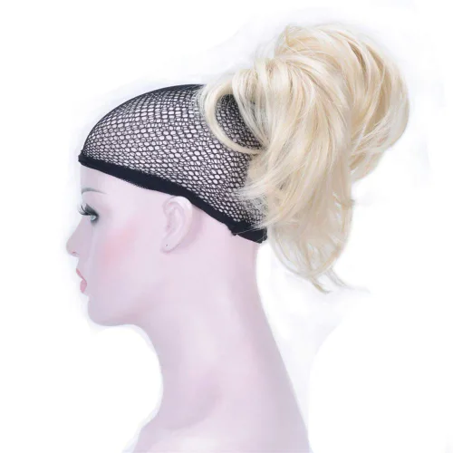 Vista 8 de Aimole Peluca de cabello sintético con clip y clip ajustable, extensiones cortas de cabello sintético (12TT26)