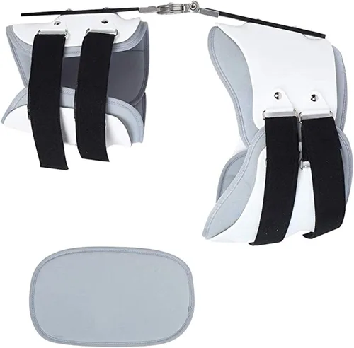 Vista 2 de Soporte de cadera e ingle, corrector estabilizador de cadera, soporte para adultos, ortesis de abducción de cadera con bisagras para cadera, ingle