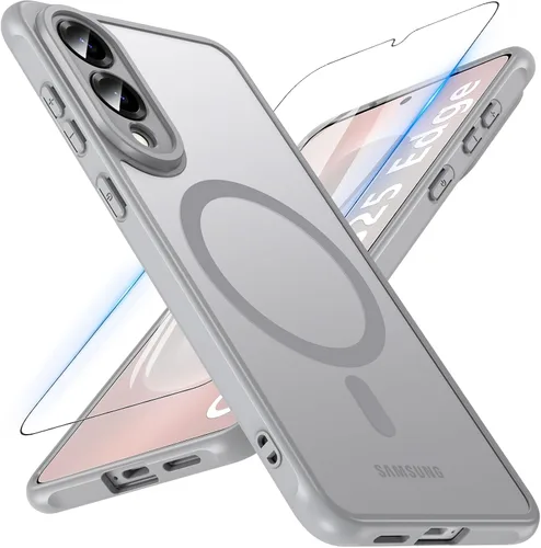 Vista 58 de OWKEY Funda magnética para Samsung Galaxy S23 de 6.1 pulgadas, para Magsafe con protector de pantalla, protección de grado militar, a prueba