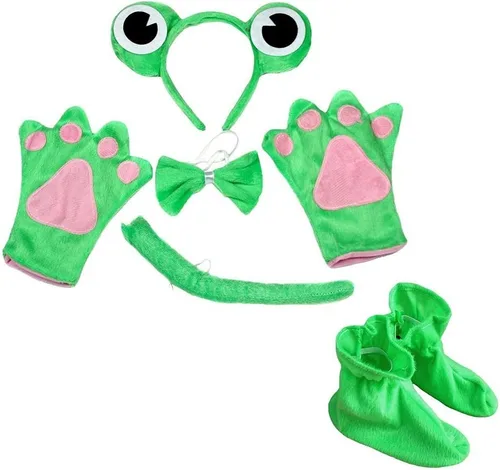 Vista 3 de Petitebella Combinado Animal Diadema Bowtie Cola Guantes Zapatos 5pc Disfraz 1-5 años Oso