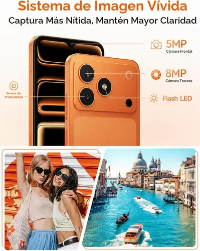 Vista 6 de Ulefone Note 23 4G Unlocked Smartphone Android 16 Go, 3GB RAM+32GB, 5000mAh Black