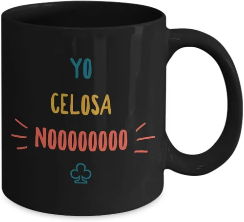 Vista 2 de Taza Cafe Celosa Vaso, taza de café divertidas, tazas personalizadas, taza de café inspiradoras, taza con mensajes positivos., 11onza