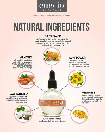 Vista 4 de Cuccio Naturale Aceite Revitalizante para Cutículas - Aceite Hidratante para Reparar Cutículas Durante la Noche - Remedio para Piel Dañada y Uñas