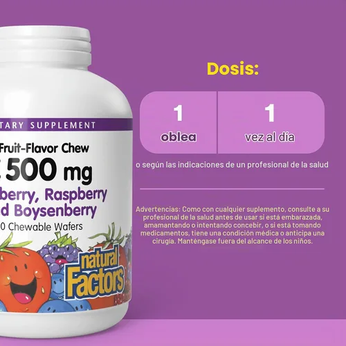 Vista 3 de Vitamina C Natural Factors, 1326, 1, 1