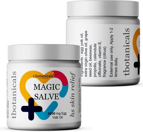 Vista 3 de Hidradenitis supurativa Alivio de la piel Abscesos mágicos Salve Cuidado de heridas Fisura anal con cera de abejas, propóleo y aceite de yema
