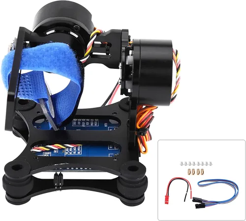 Vista 8 de Gimbal sin escobillas BGC 2 2 estabilizador para 3 3+4 cámaras 3-Axis Drone Gimbal con marco de aleación de aluminio CNC