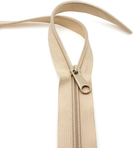 Vista 4 de Leekayer The Yards - Cremalleras de nailon beige #3 para coser, 10 yardas con 25 deslizadores para manualidades, bolsas de costura a medida