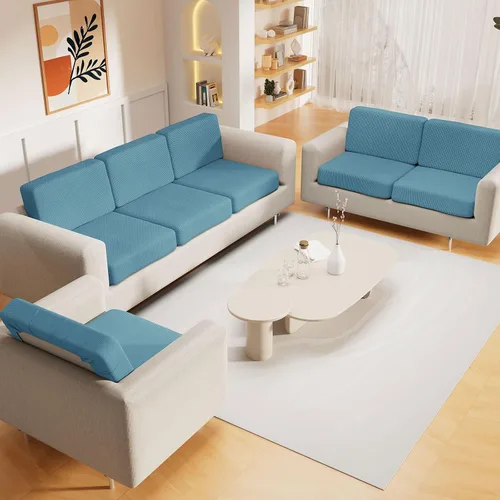 Vista 122 de hyha Fundas impermeables para sofá seccional, fundas de cojín Beige