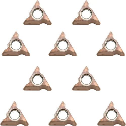 Vista 5 de Juego de insertos de ángulo redondo de aleación de tungsteno para máquinas de biselado, ideal para biselar desbarbado en acero y otros metales