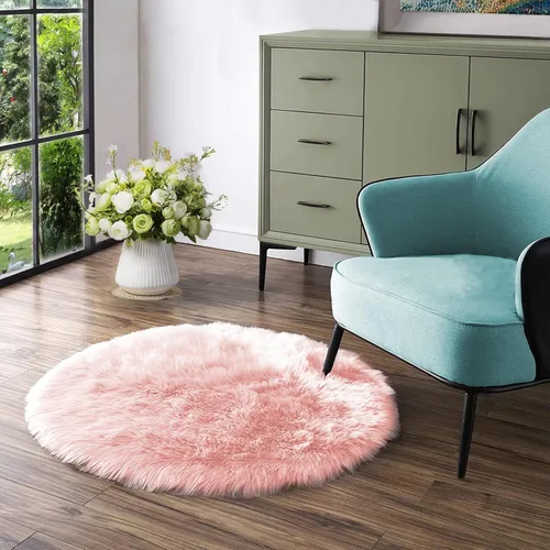 Vista 59 de Latepis - Alfombra rectangular de piel sintética tipo lana de oveja suave y esponjosa de estilo bohemio para sala de estar, dormitorio y residencias