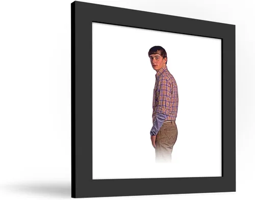 Vista 2 de Gallery Pops Netflix Stranger Things: Season 4 - Arte de pared de Will Byers, versión enmarcada en negro, 12 x 12 pulgadas Versión con marco negro