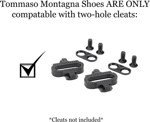 Vista 5 de Tommaso Montagna - Zapatos de ciclismo de montaña para hombre, zapatos de ciclismo de interior para hombre, zapatos de ciclismo de grava compatibles