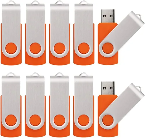 Vista 4 de Paquete de 50 unidades USB 2.0 de memoria flash de 128 MB, color negro